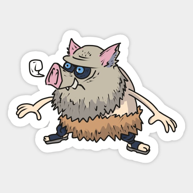 Feral inosuku meme Sticker by SpicyCookiie